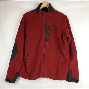 Marmot Red Gore Windstopper Fleece Jacket Size M